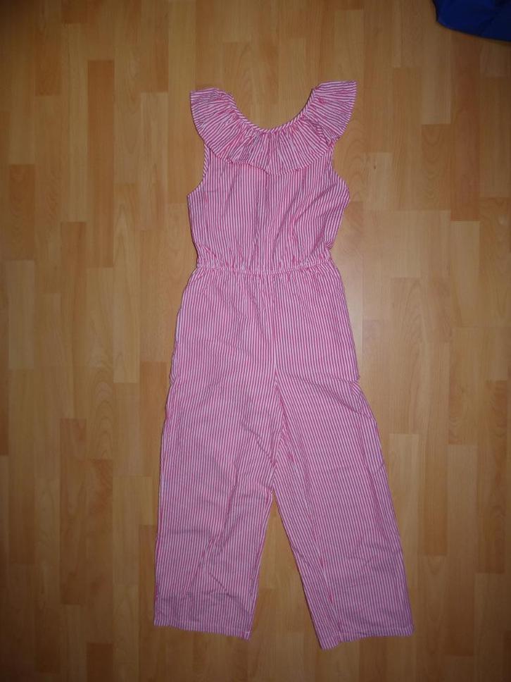 Mango Kids jumpsuit rood/wit gestreept, maat 152 NIEUWSTAAT!, Kinderen en Baby's, Kinderkleding | Maat 152, Zo goed als nieuw