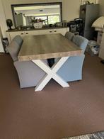 Eettafel plus 4 stoelen, Huis en Inrichting, Ophalen of Verzenden, Zo goed als nieuw