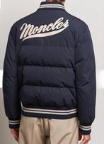 Moncler donsjas mt.4, Moncler, Blauw, Maat 56/58 (XL), Ophalen of Verzenden