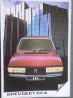Peugeot 604 Brochure, Boeken, Gelezen, Peugeot, Verzenden
