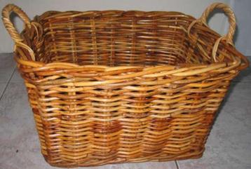 Rieten Mand Picknickmand 'Aard' gelakt. maten boven breed 35 beschikbaar voor biedingen