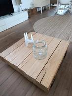 Eiken balken salontafel, Huis en Inrichting, Tafels | Salontafels, Ophalen, Gebruikt, 100 tot 150 cm, 50 tot 100 cm