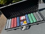 Pokerset 500 fiches in silver case, Hobby en Vrije tijd, Gezelschapsspellen | Kaartspellen, Ophalen, Nieuw