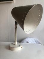 Industriele wandlamp jaren 50 lichtgrijs, Huis en Inrichting, Lampen | Wandlampen, Ophalen of Verzenden, Gebruikt, Metaal
