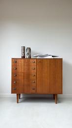 Vintage houten ladekast, Vintage, 50 tot 100 cm, Zo goed als nieuw, 3 of 4 laden