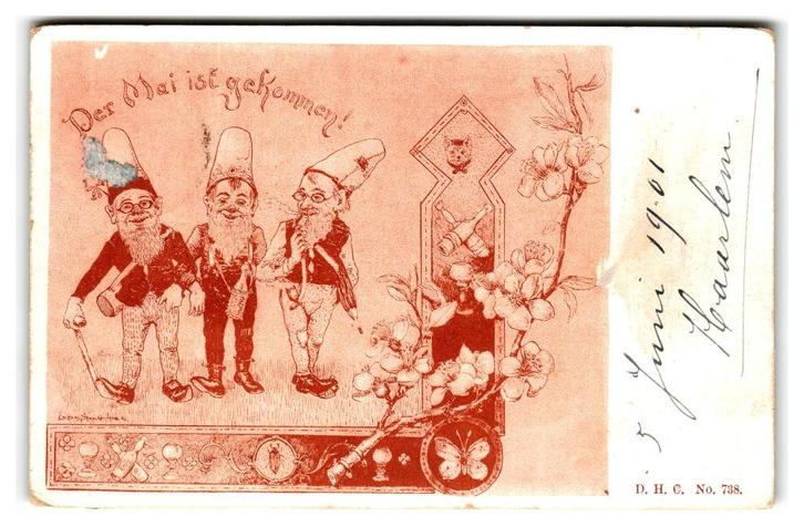 Fantasie, Der Mai ist gekommen!, Verzamelen, Ansichtkaarten | Themakaarten, Gelopen, Voor 1920, Overige thema's, Verzenden
