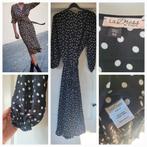 Tijdloos mooi stippen jurkje isabel ladress la dress mt m, Maat 38/40 (M), Verzenden, Zwart, Zo goed als nieuw