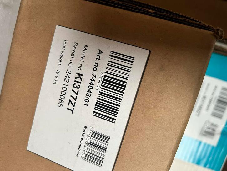 Nieuwe K1377ZT Inductie Kookplaat - 4 Zones, Witgoed en Apparatuur, Kookplaten, Nieuw, Vrijstaand, Inductie, 4 kookzones, Energieklasse A of zuiniger