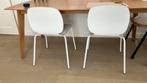 2 ikea Sigtrygg stoelen wit met berken, Huis en Inrichting, Ophalen, Zo goed als nieuw, Wit, Twee