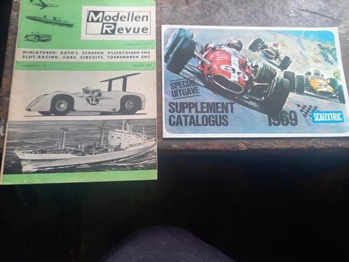 2 unieke folderboekjes SCALECTRIX en Modellen Revue 1968/69, Hobby en Vrije tijd, Modelbouw | Auto's en Voertuigen, Zo goed als nieuw