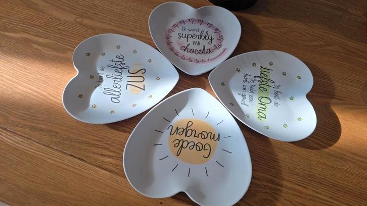 Bamboe Borden -, Huis en Inrichting, Woonaccessoires | Schalen en Manden, Nieuw, Schaal, Overige vormen, Hout, Ophalen of Verzenden