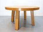 Massief eiken eettafel | Brutalist  | Rond, Huis en Inrichting, Tafels | Eettafels, Ophalen, ., Zo goed als nieuw, .