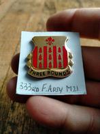 US Army DUI 333rd Field Artillery Regiment, Verzamelen, Verzenden, Landmacht, Amerika, Embleem of Badge