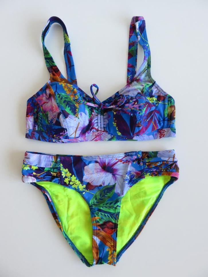 Cyell prothese bikini blauwe hibiscus maat 38B en 38, Kleding | Dames, Badmode en Zwemkleding, Zo goed als nieuw, Bikini, Blauw