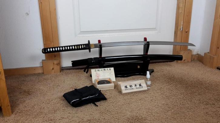 Scherp Japans samurai katana - zwaard - sabel - mes, Verzamelen, Militaria | Algemeen, Overige soorten, Zwaard of Sabel, Azië