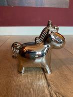 Verzilverde Spaarpot Eenhoorn - Zilverstad, Ophalen, Zo goed als nieuw