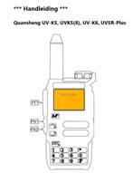 Portofoon Quansheng UV-K5(8),UV-K6,UV5R (ONLINE) Modificeren, Ophalen of Verzenden, Nieuw