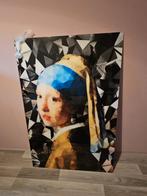 Meisje met de parel (glas), Huis en Inrichting, Woonaccessoires | Schilderijen, Tekeningen en Foto's, Ophalen, Zo goed als nieuw