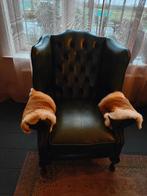 Groene Chesterfield stoel, Antiek en Kunst, Antiek | Meubels | Stoelen en Banken, Ophalen