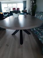 Massief Eiken ovale eetkamer tafel 240x110 stalen kruispoot, Ophalen, Ovaal, 200 cm of meer, 100 tot 150 cm