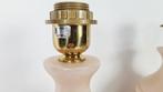 Paar Vintage Alabaster Lampen Marmer Roze, Huis en Inrichting, Vintage, chique, alabaster, hotel, paar, marmer, roze, spanje, Overige materialen