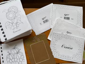 Gratis: prik en borduur patronen voor kaarten maken beschikbaar voor biedingen