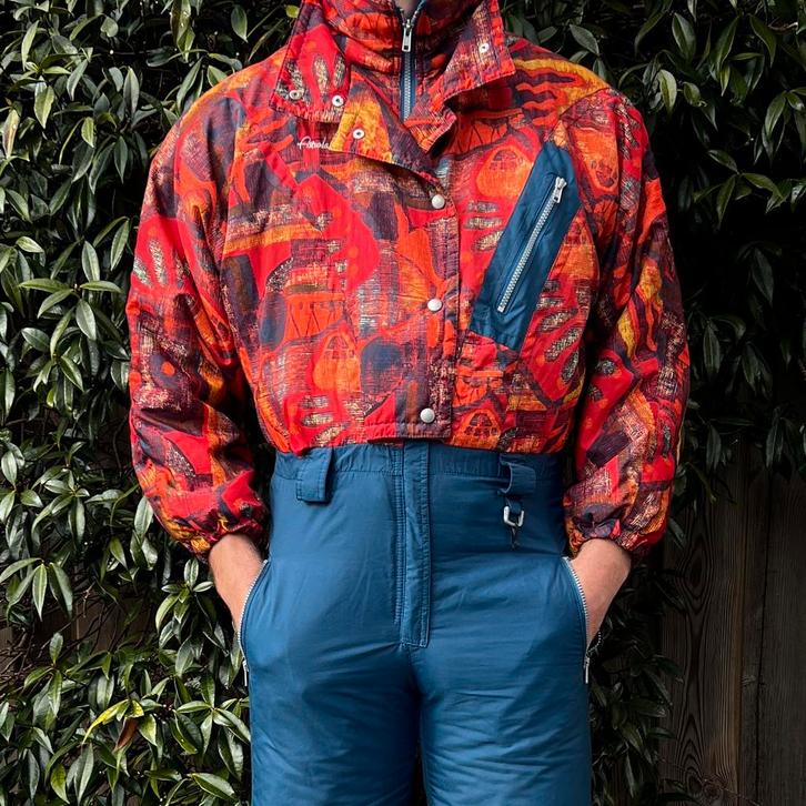 Vintage Retro Skipak (M), Kleding | Heren, Wintersportkleding, Gedragen, Pak, Maat 48/50 (M), Ophalen of Verzenden