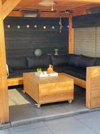 Loungeset/tuinset douglashout, 8 zitplaatsen, Zo goed als nieuw, Loungeset, Bank