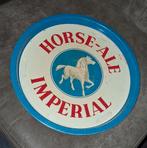 Vintage Horse-Ale Dienblad Imperial, Ophalen of Verzenden, Gebruikt, Rond, Metaal
