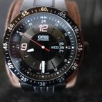 Oris Automaat/saffier glas., Sieraden, Tassen en Uiterlijk, Horloges | Heren, Gebruikt, Polshorloge, Ophalen, Overige merken