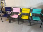 Terras | Tuin Stoelen | 4 Kleuren | 16 stuks, Huis en Inrichting, Tafels | Bijzettafels, Minder dan 55 cm, Zo goed als nieuw, Rechthoekig