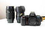 Nikon F801S met twee lenzen, Audio, Tv en Foto, Fotocamera's Analoog, Spiegelreflex, Gebruikt, Ophalen of Verzenden, Nikon