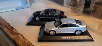 Minichamps Audi A8  D3  zilver en zwart beschikbaar voor biedingen