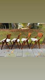 4 Arne Hovmand Olsen eetkamerstoelen, Huis en Inrichting, Ophalen, Zo goed als nieuw, Info@gijpsvintage.nl, Gijpsvintage