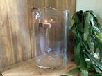 NIEUW mooie glazen accu vaas windlicht, Ophalen, Overige kleuren, Nieuw, Glas