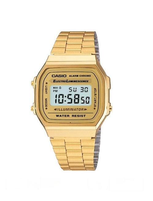 Casio Retro horloge A168WG-9EF, Sieraden, Tassen en Uiterlijk, Horloges | Dames, Nieuw, Ophalen of Verzenden
