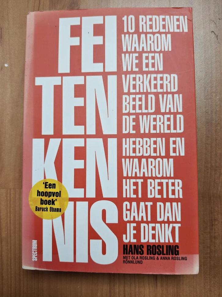 Feitenkennis - Hans Rosling, Boeken, Politiek en Maatschappij, Gelezen, Maatschappij en Samenleving, Wereld, Ophalen of Verzenden