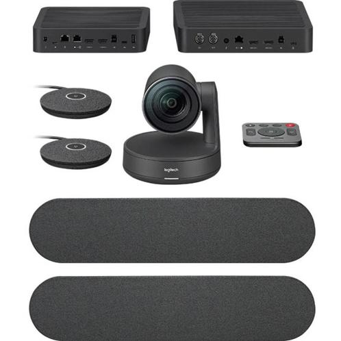 Logitech Rally Plus+ PT2 Pro 3 Complete Videoconferentie Set, Computers en Software, Pc speakers, Zo goed als nieuw