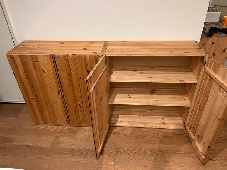 IKEA IVAR Dubbele Kast - Grenen, Huis en Inrichting, Kasten | Buffetkasten, Zo goed als nieuw, Minder dan 100 cm, 150 tot 200 cm
