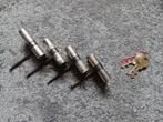 Cilinders Corbin - 4 stuks met sleutels, Doe-het-zelf en Verbouw, Hang- en Sluitwerk, Rvs, Gebruikt, Ophalen of Verzenden, Slot