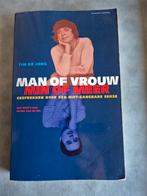 Man of Vrouw Min of Meer - Tim de Jong, Boeken, Ophalen of Verzenden, Gelezen, Overige onderwerpen, Tim de Jong
