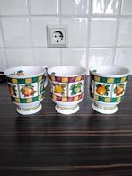 3 porseleinen bekers Roy Kirkham Juicy Fruit, Huis en Inrichting, Keuken | Servies, Ophalen of Verzenden, Zo goed als nieuw, Overige stijlen