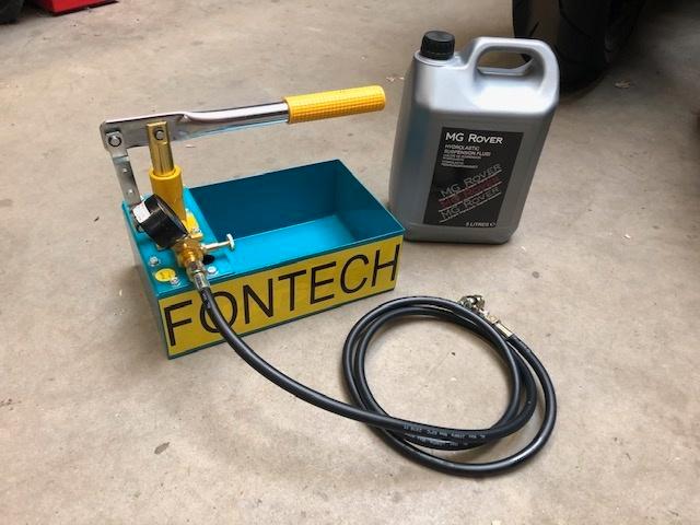 MGF MG F Trophy MG TF huurpomp met 5L hydragas vloeistof, Auto diversen, Wieldoppen, Nieuw, Ophalen of Verzenden