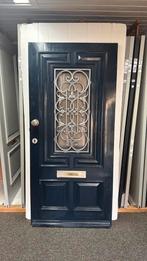 Gebruikte hardhouten voordeur, Doe-het-zelf en Verbouw, Deuren en Horren, Ophalen, Gebruikt, 80 tot 100 cm, 200 tot 215 cm