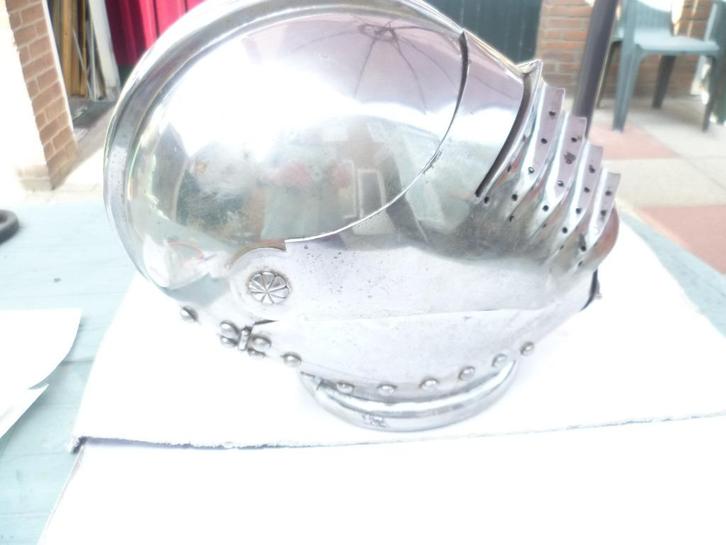 Decoratieve Replica Ridder Helm met KlapVizier open zijdelen, Verzamelen, Militaria | Algemeen, Helm of Baret, Ophalen of Verzenden