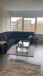 Zwarte, gebruikte hoekbank, Ophalen, Gebruikt, Hoekbank, Stof