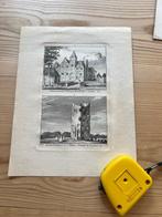 Kopergravure Oosterhout 1732 Spilman Cornelis Pronk, Antiek en Kunst, Kunst | Etsen en Gravures, Ophalen of Verzenden