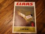 Tractor folder Claas U 33 + U 44 opraapwagen, Ophalen of Verzenden, Zo goed als nieuw