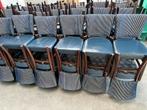 100 x Satelliet eetkamerstoel horecastoel, Ophalen, Zo goed als nieuw, Blauw, Vijf, Zes of meer stoelen