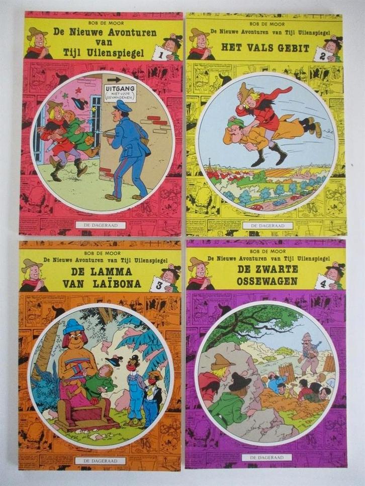 Bob de Moor - Tijl Uilenspiegel 1-4 - Magnum 41, 44, 46, 47, Boeken, Stripboeken, Gelezen, Meerdere stripboeken, Ophalen of Verzenden